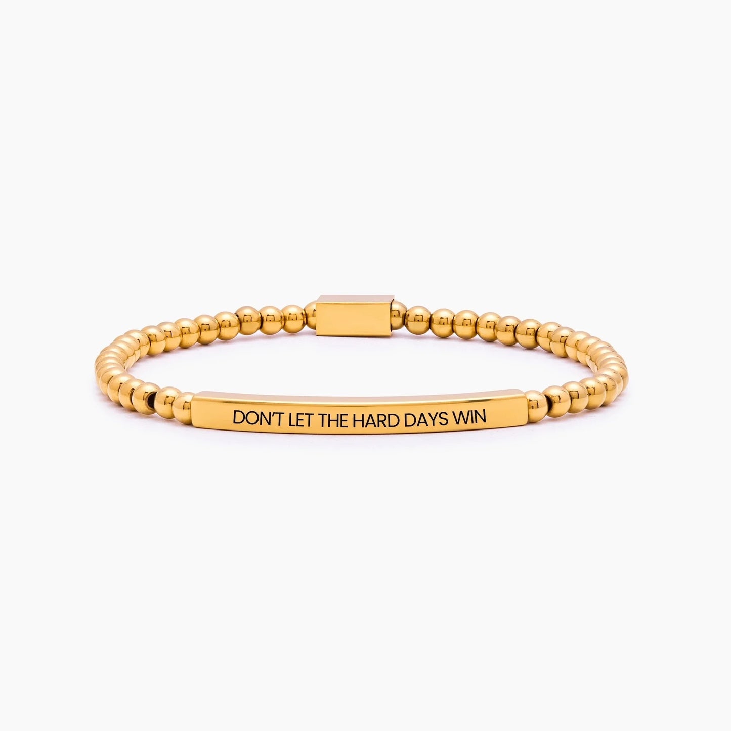 Pulsera de cuentas "No dejes que los días difíciles ganen"