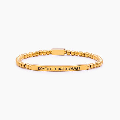 Pulsera de cuentas "No dejes que los días difíciles ganen"