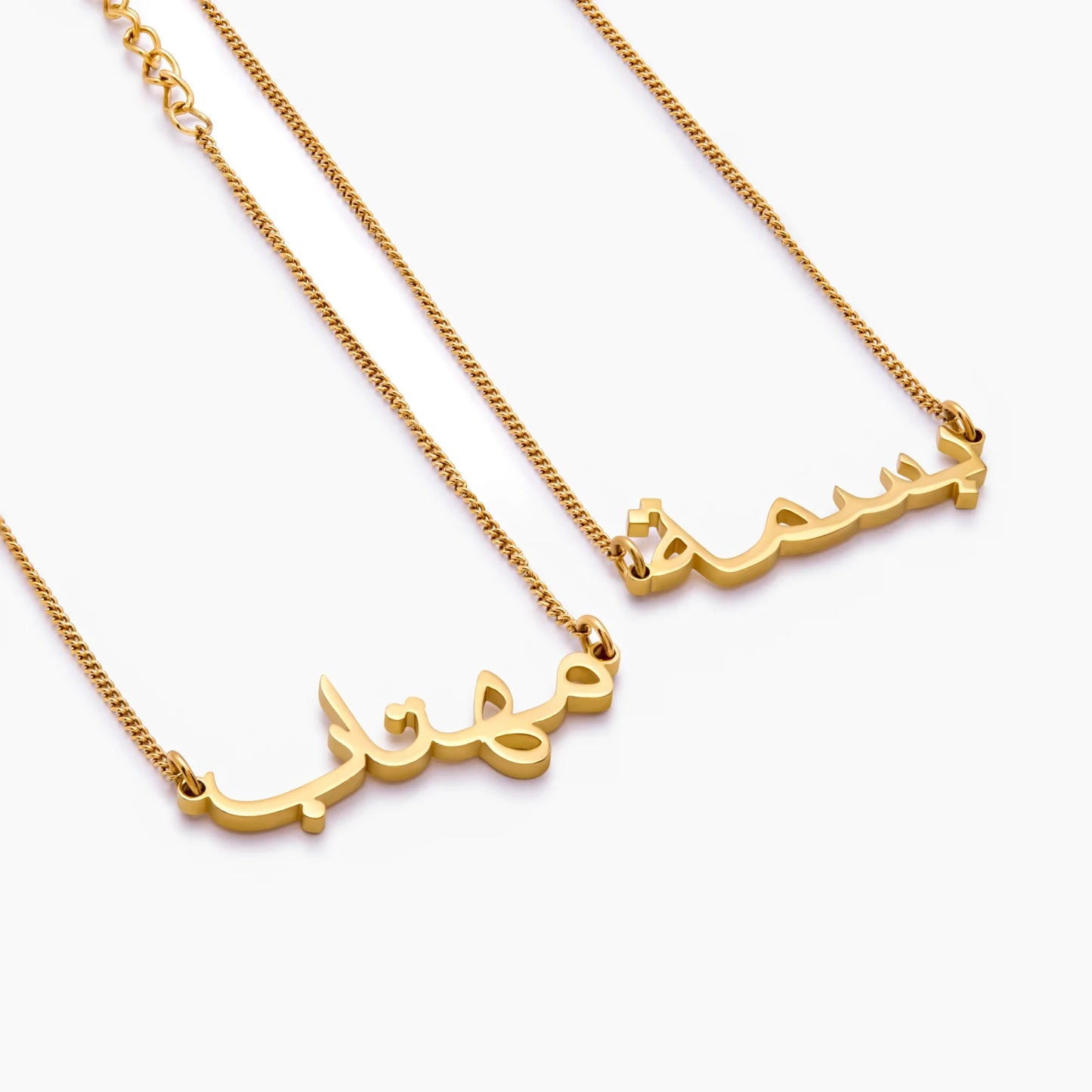 18k Gold Plated Arabic Name Bracelet — Women