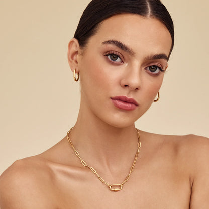 Collar con Colgante de Mosquetón
