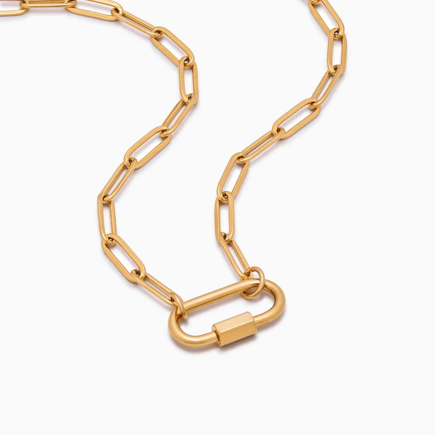 Collar con Colgante de Mosquetón