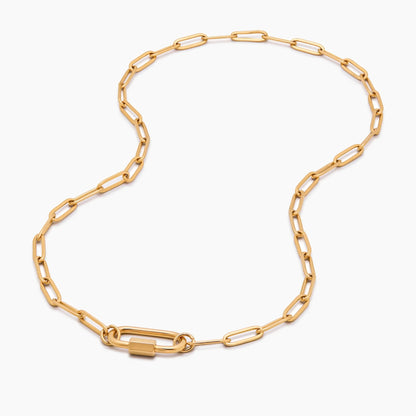 Collar con Colgante de Mosquetón