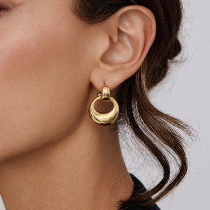 Pendientes colgantes Luna
