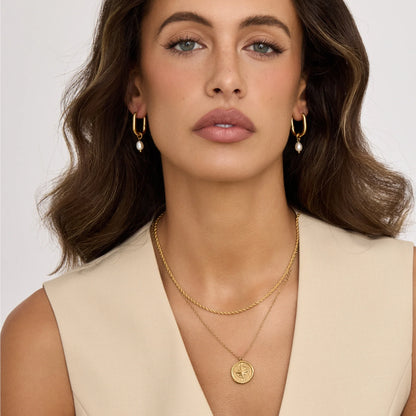 Collar Brújula Dorada