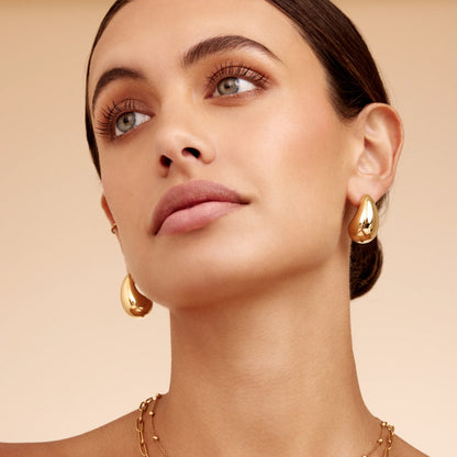 Pendientes de lágrima gruesos
