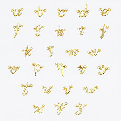 Dainty Cursive Initial Bracelet