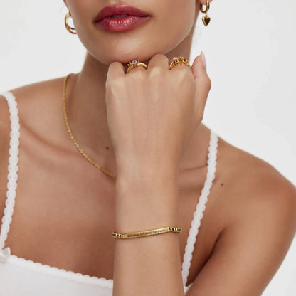 Pulsera de cuentas "No dejes que los días difíciles ganen"