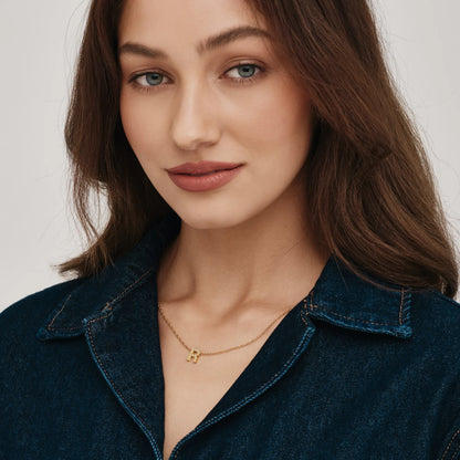Collier Initiales Pavé