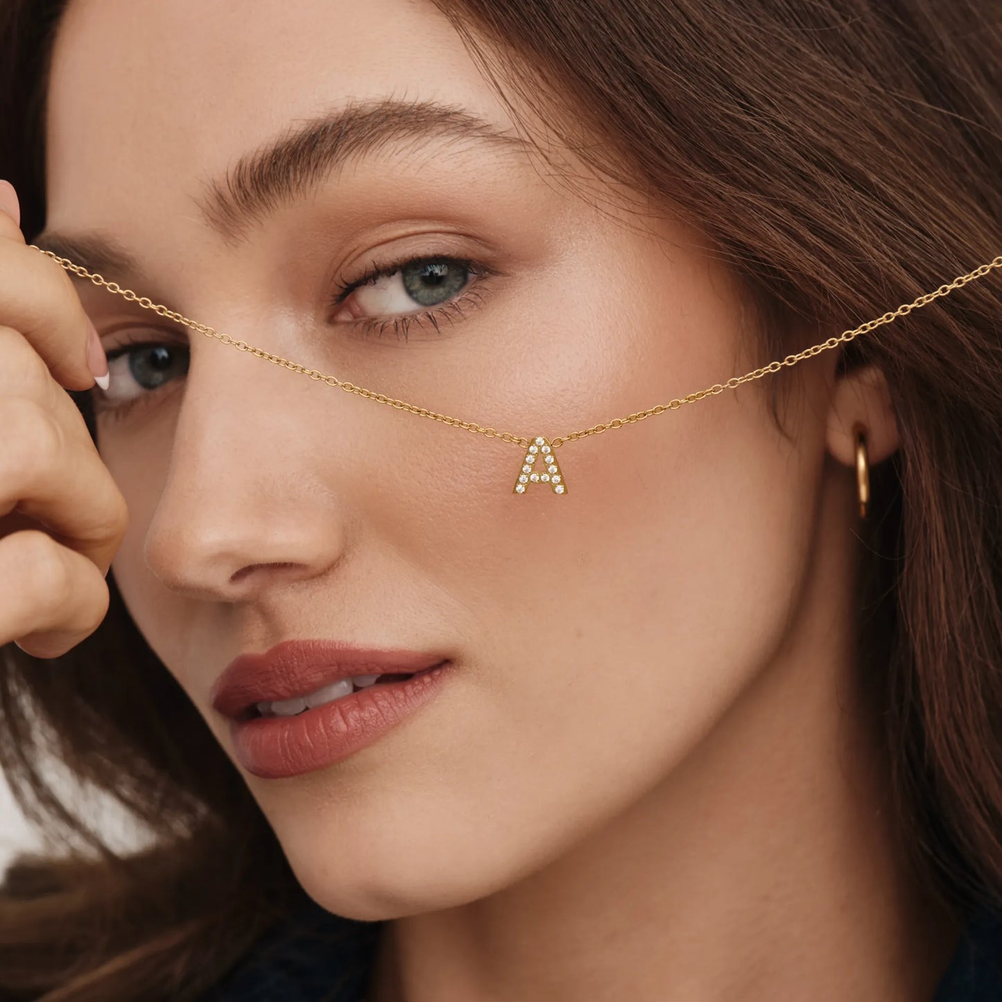 Collier Initiales Pavé