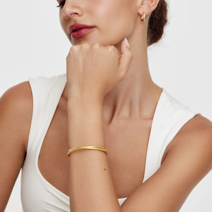 Bracelet jonc croisé