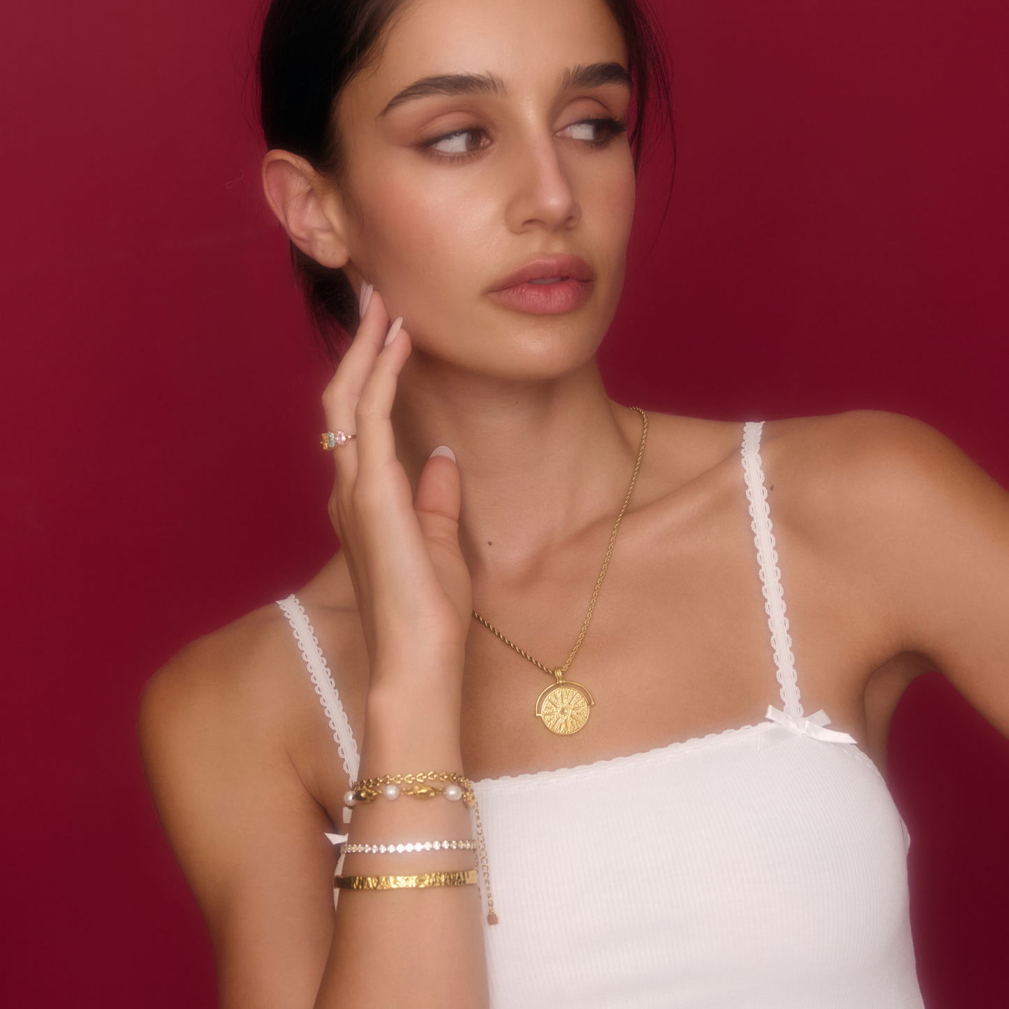 Pulsera de perlas de agua dulce fundidas