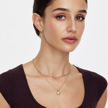 Collier pendentif Pierre de naissance concassée
