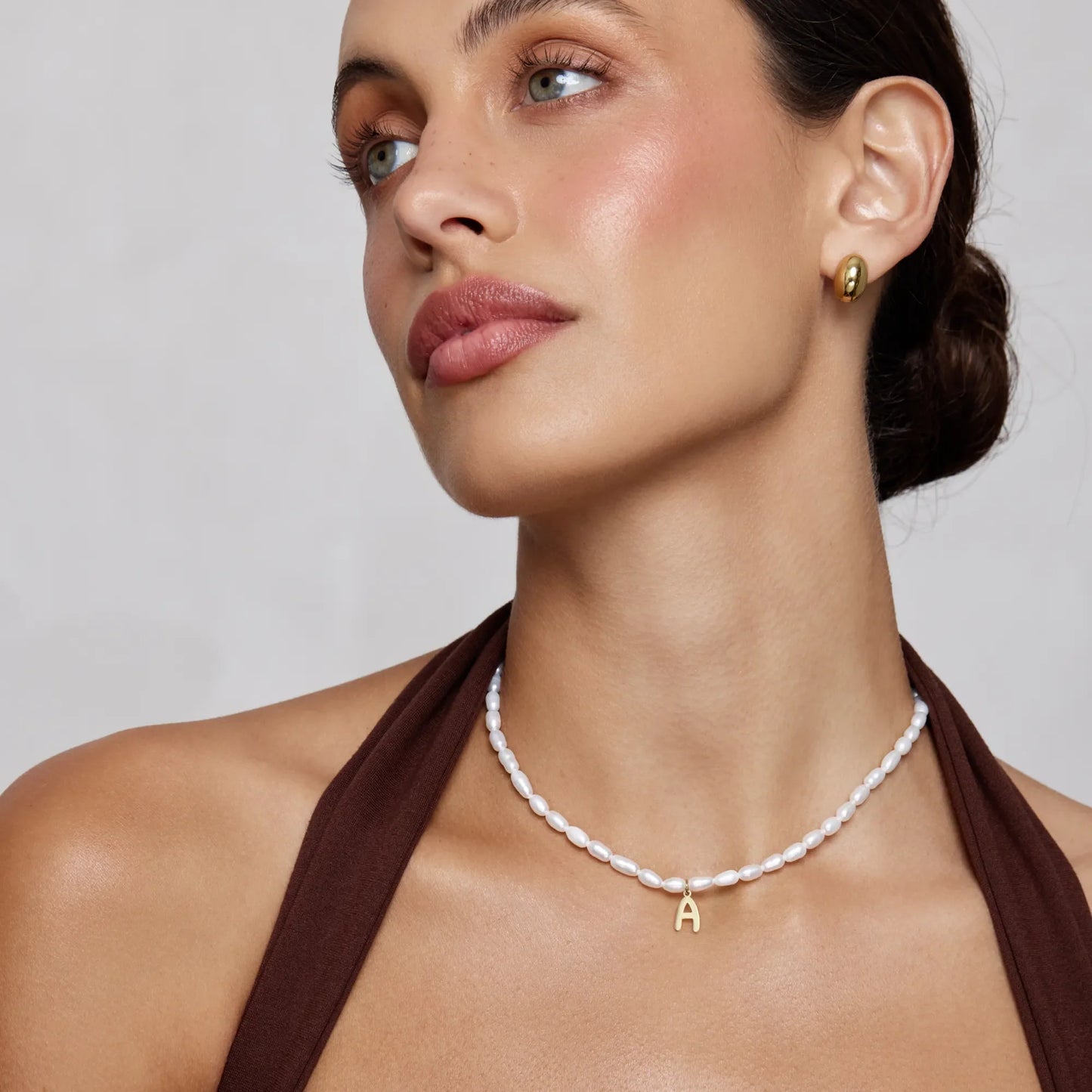Collier de perles Statement initiales