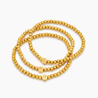 Pulsera de Cuentas con Inicial Grabada
