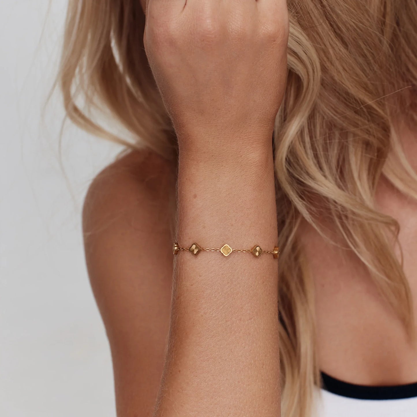 Pulsera de trébol Mini Sunburst