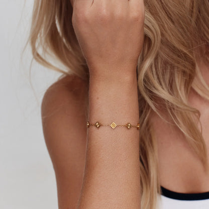 Pulsera de trébol Mini Sunburst