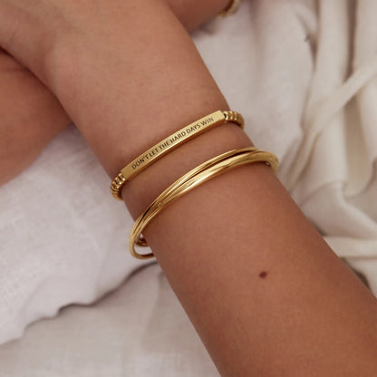 Pulsera de cuentas "No dejes que los días difíciles ganen"