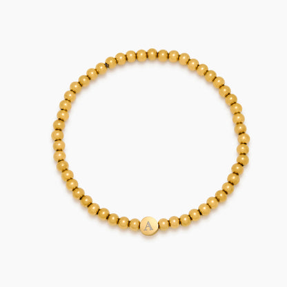 Pulsera de Cuentas con Inicial Grabada