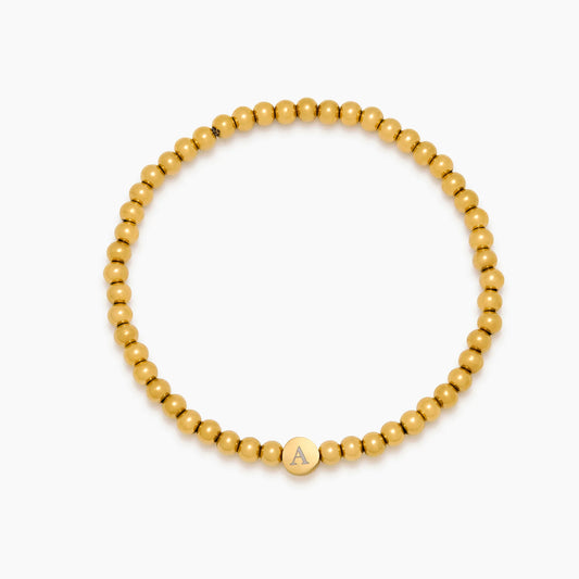 Pulsera de Cuentas con Inicial Grabada