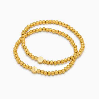 Pulsera de Cuentas con Inicial Grabada