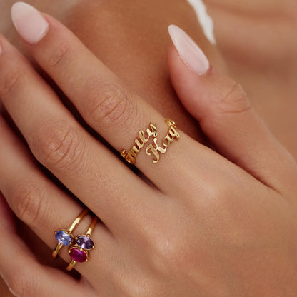 Anillo personalizado Duo