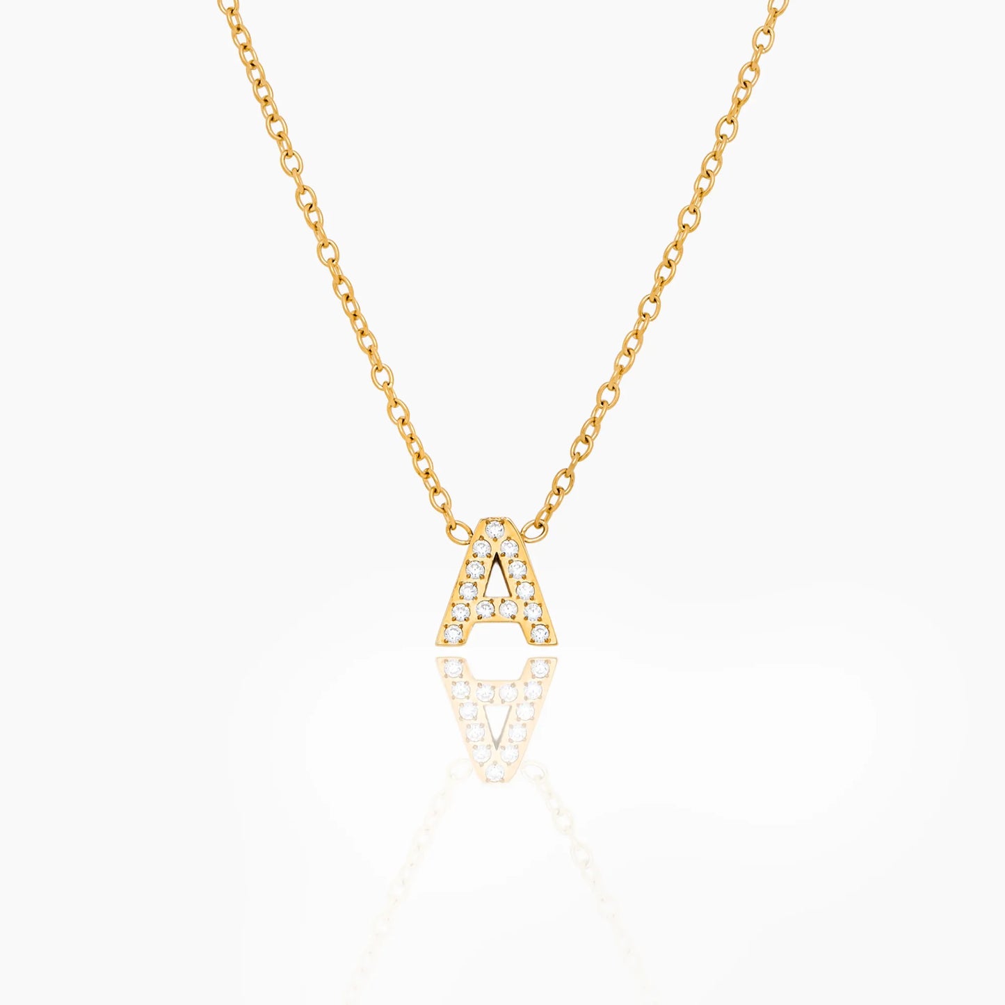 Collier Initiales Pavé