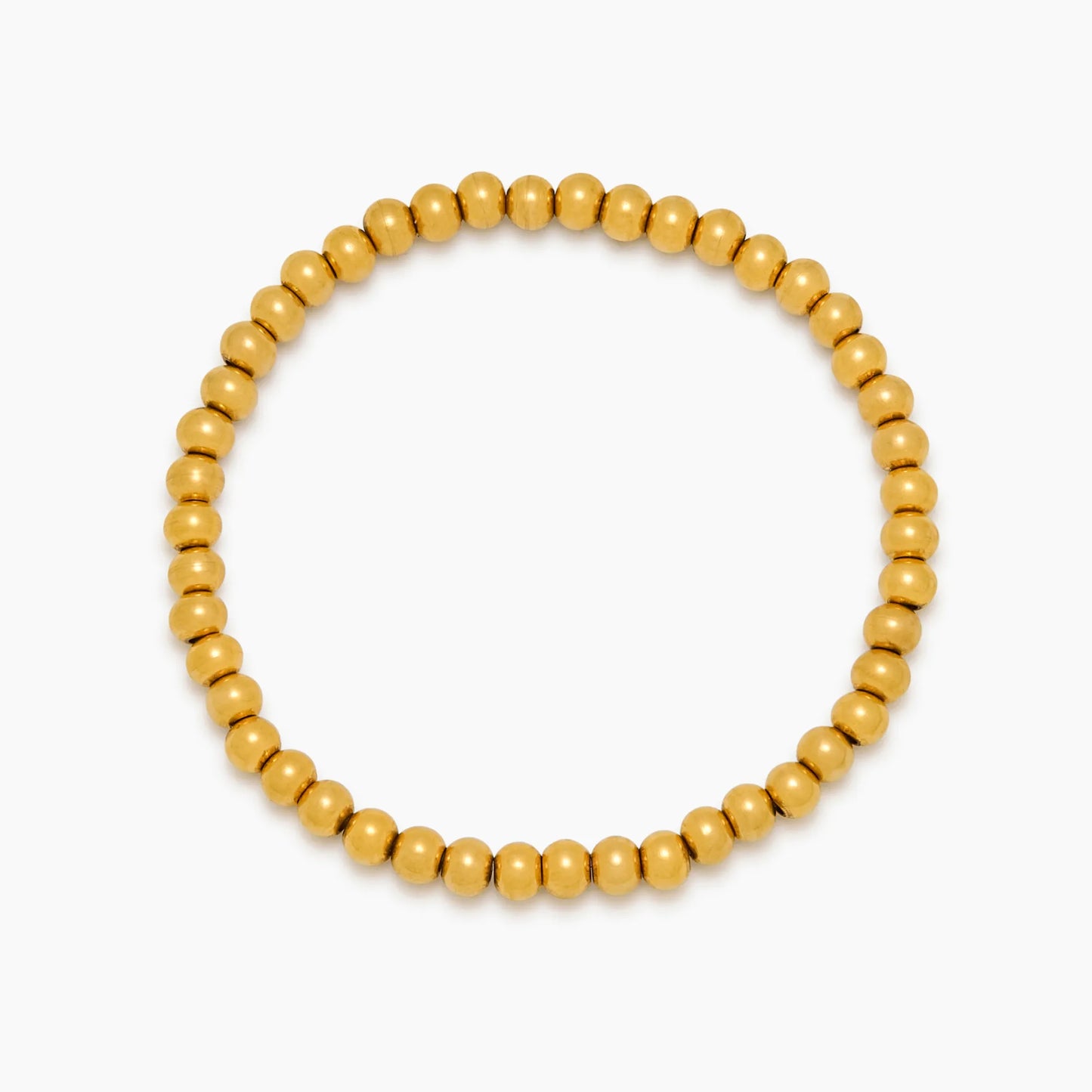 18k Gold Plated Beaded Bracelet — Women