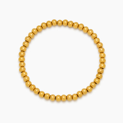 18k Gold Plated Beaded Bracelet — Women