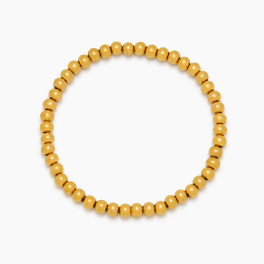 18k Gold Plated Beaded Bracelet — Women