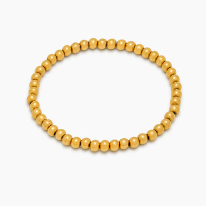 18k Gold Plated Beaded Bracelet — Women