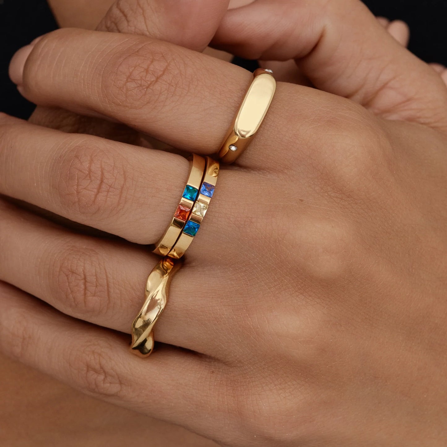 Anillo de sello de Estrella Gemela