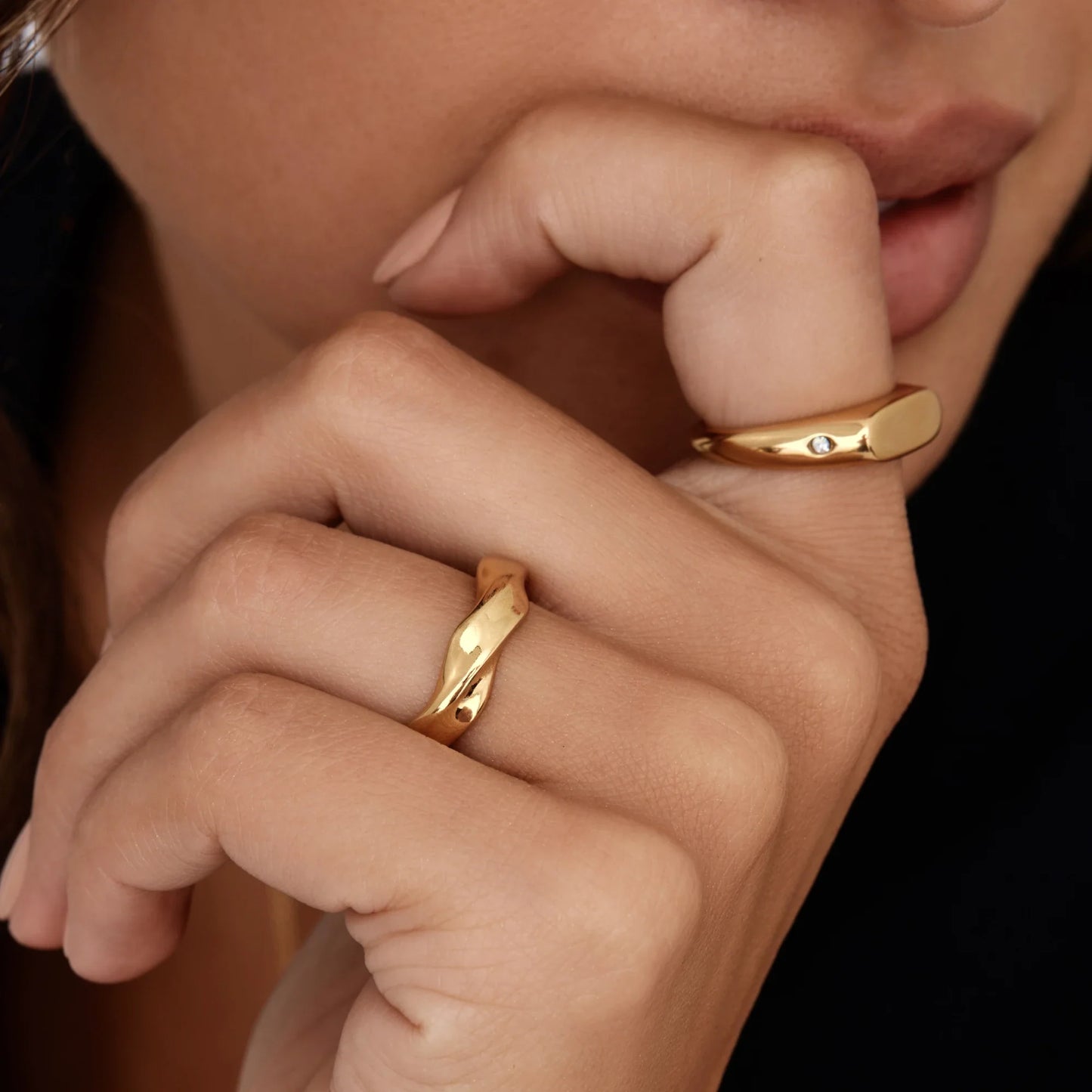Anillo de sello de Estrella Gemela