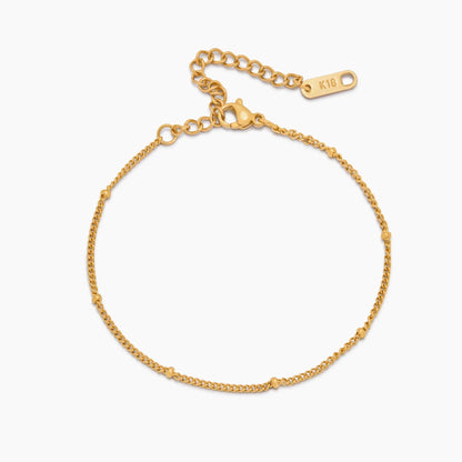 18k Gold Plated Satellite Chain Bracelet — Women