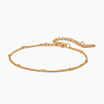 18k Gold Plated Satellite Chain Bracelet — Women