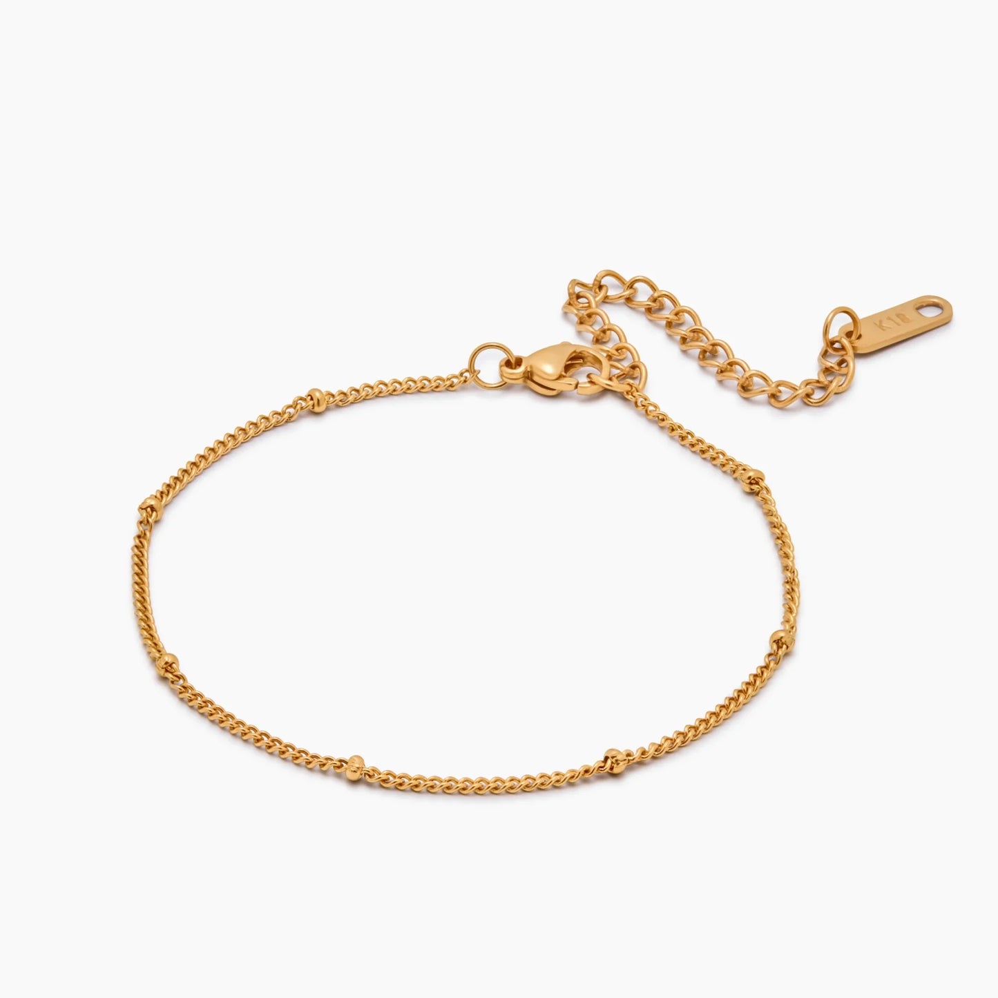 18k Gold Plated Satellite Chain Bracelet — Women