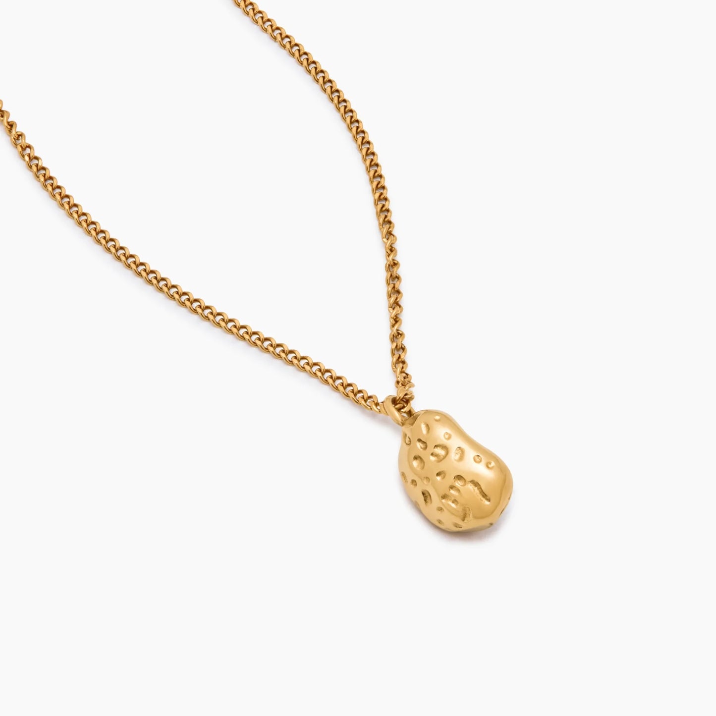 Pearl Moon Pendant Necklace in 18k Gold Plating — Women