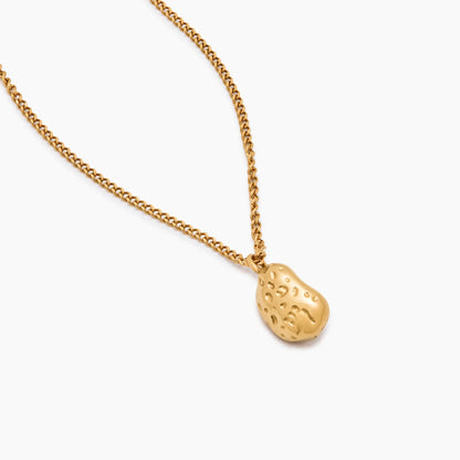 Pearl Moon Pendant Necklace in 18k Gold Plating — Women