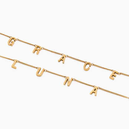 Classic Name Necklace in 18k Gold Plating — Women