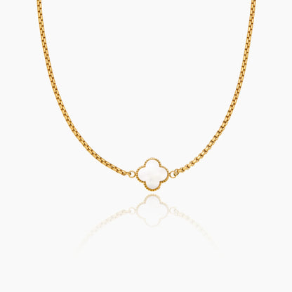 Collar de trébol de perlas