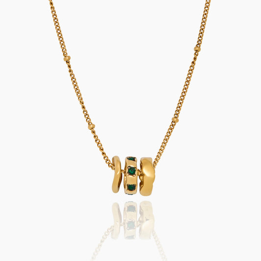 Collar con tres colgantes Amara