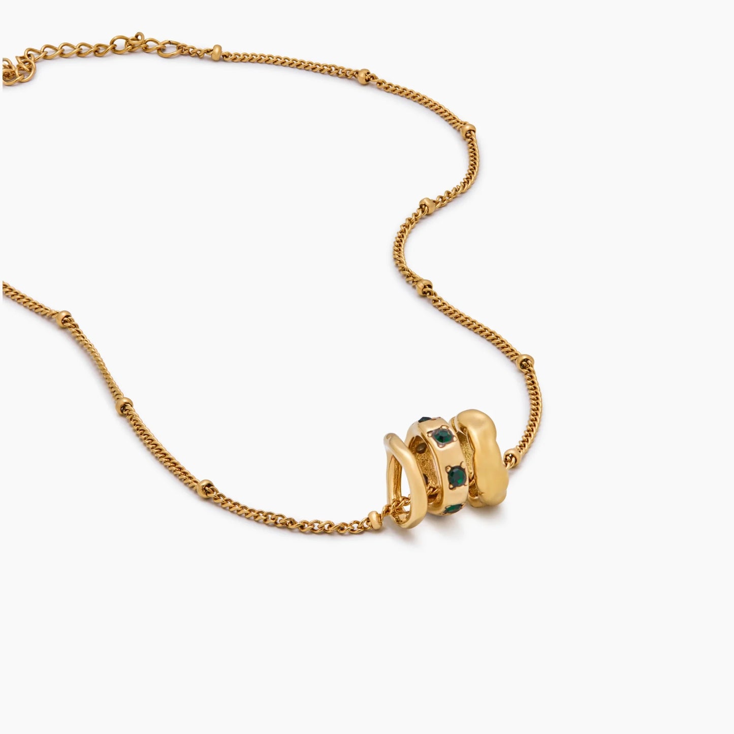 Collar con tres colgantes Amara