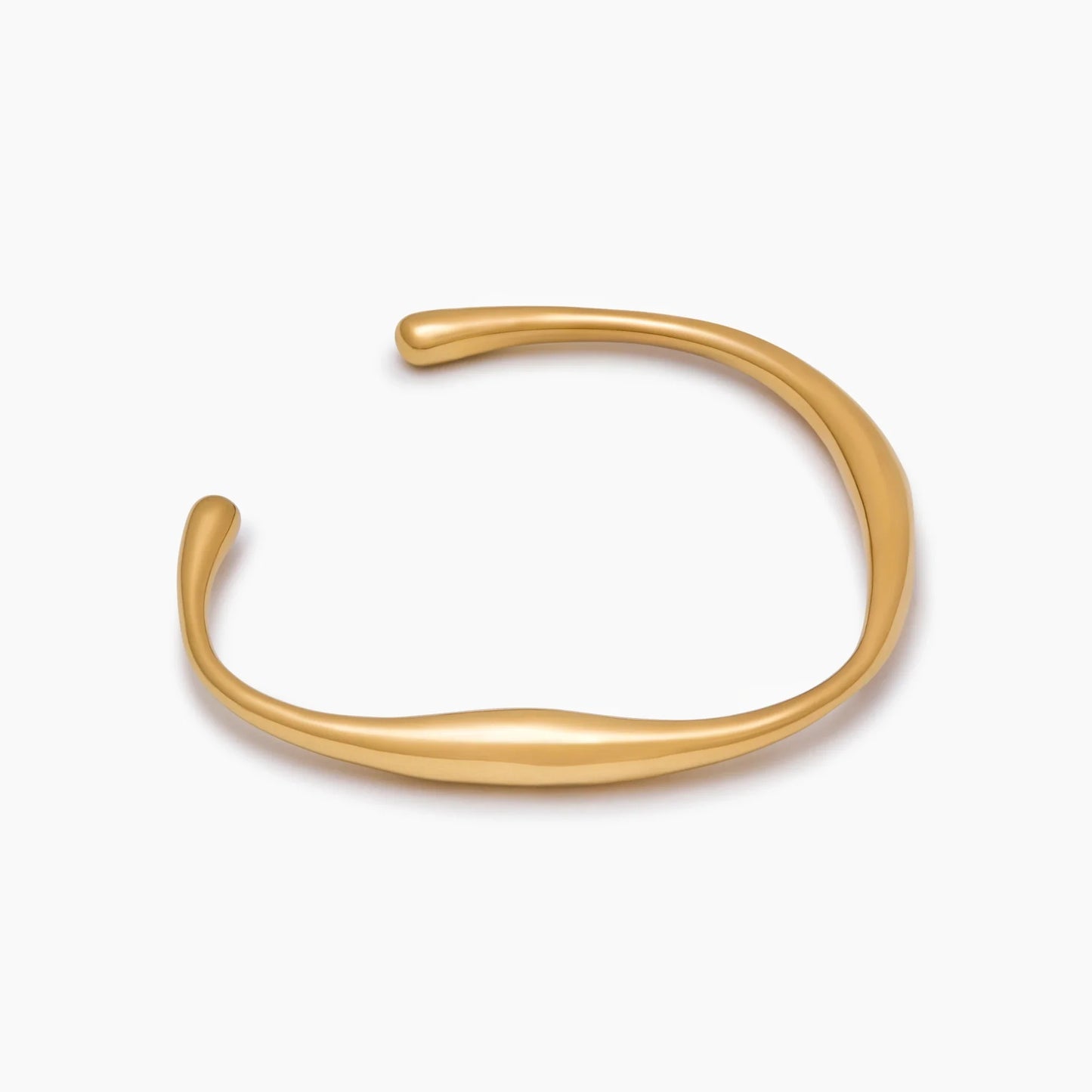 Pulsera Aro Duna en Baño Oro 18k — Mujer