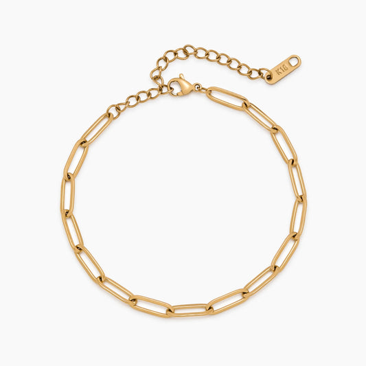 Daily Clip Chain Bracelet in 18k Gold Plating — Women