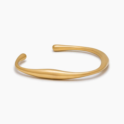 Pulsera Aro Duna en Baño Oro 18k — Mujer