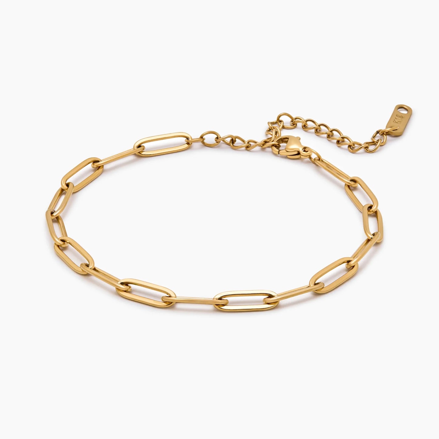 Daily Clip Chain Bracelet in 18k Gold Plating — Women