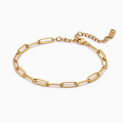 Daily Clip Chain Bracelet in 18k Gold Plating — Women