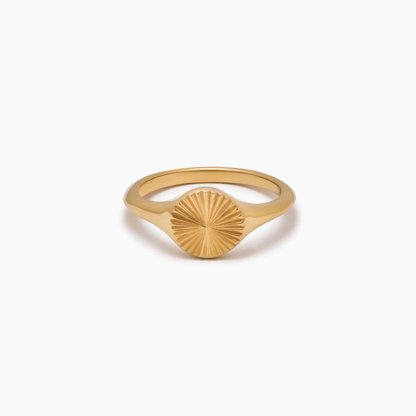 Anillo de sello Sunburst
