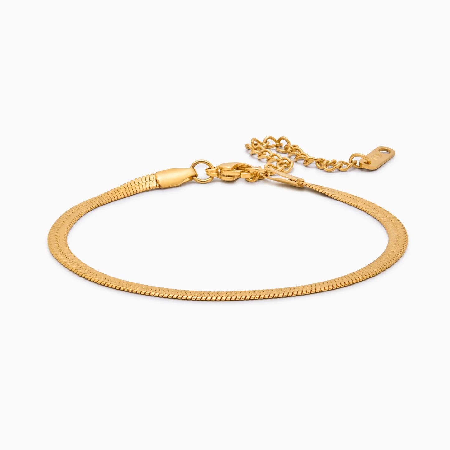 Snake Chain Bracelet in 18k Gold Plating — Women