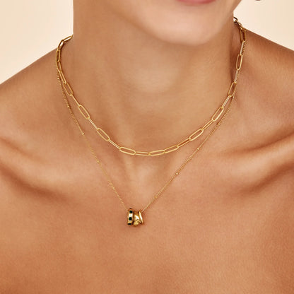 Collar con tres colgantes Amara