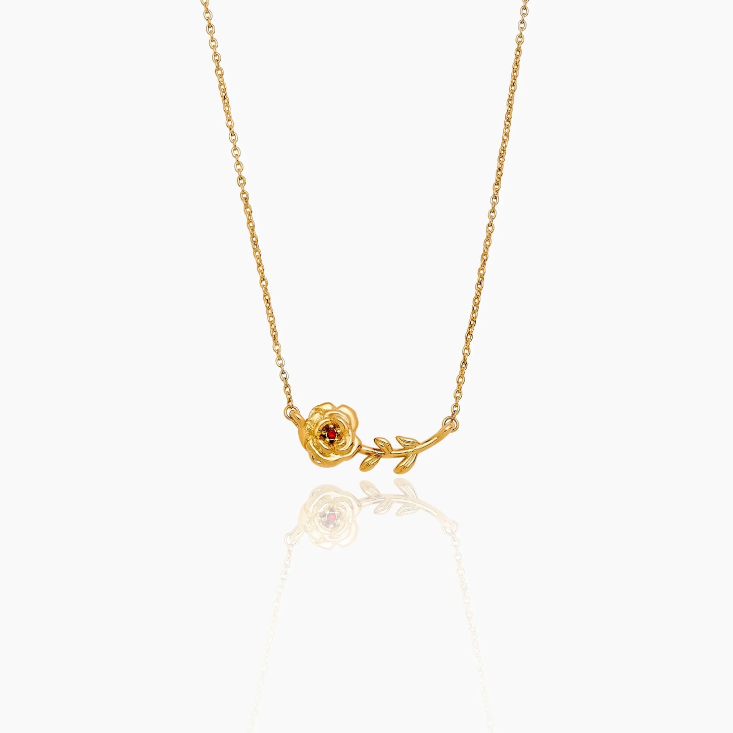 Collar delicado con flor de nacimiento